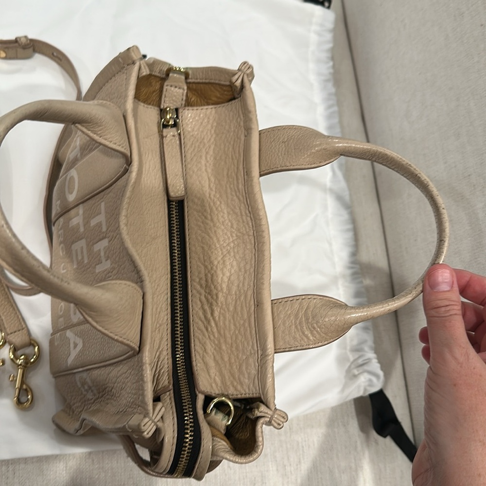 Marc Jacobs Rose Tote Bag Small
10in L x 5in D x 8in H - Picture 7 of 12